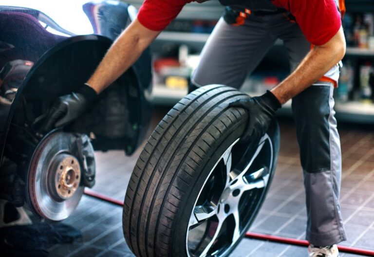 A professional technician is offering tire services in Central Minnesota